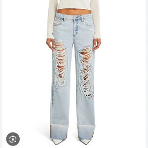 Ser.o.ya Margot Cuffed Distressed Jean